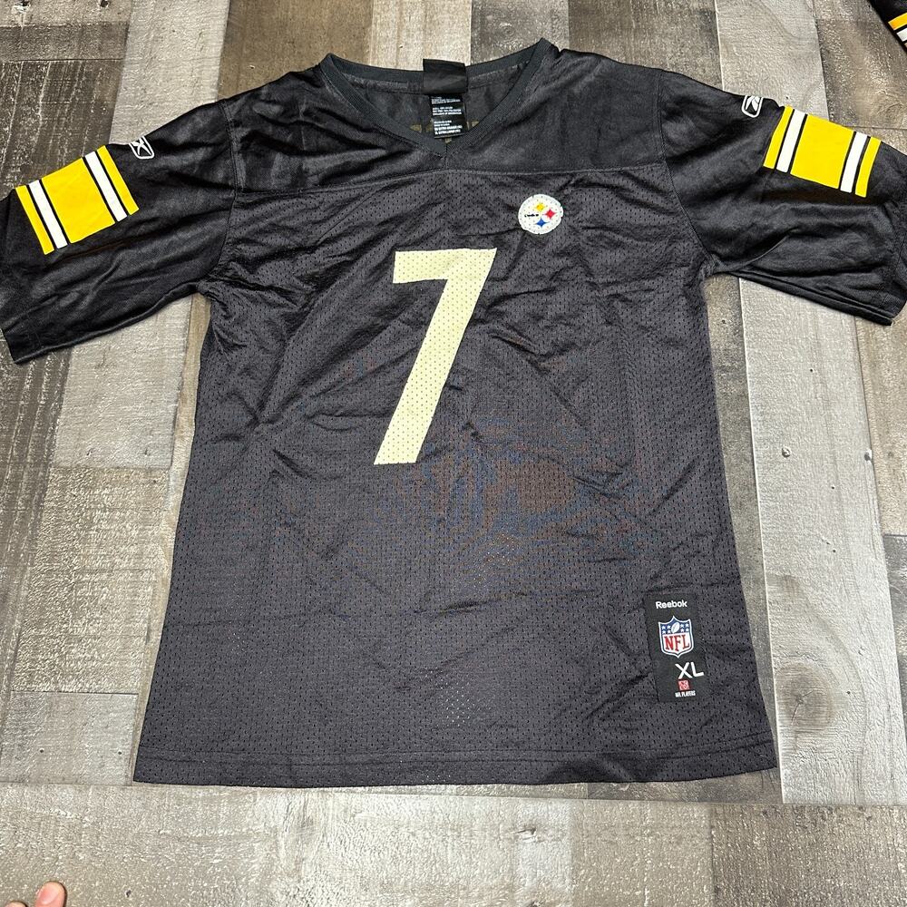 NIKE NFL Ben Roethlisberger #7 Pittsburg Steelers Jersey Black Youth Girls XL